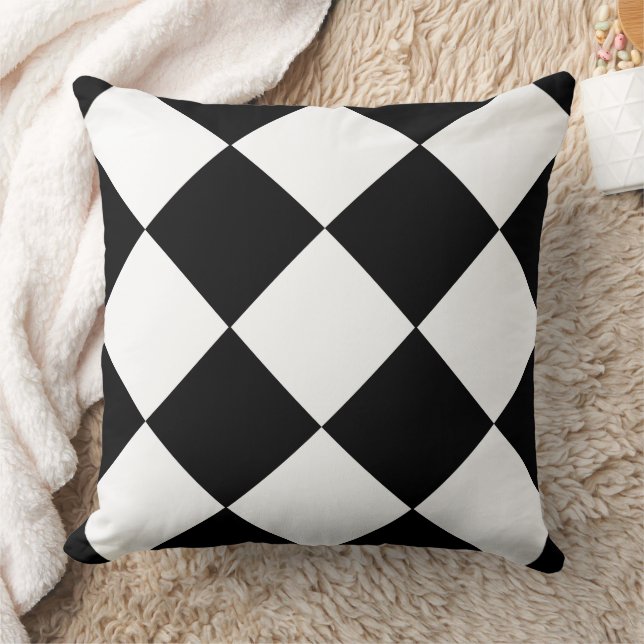 Coussin Tableau de contrôle noir et blanc Motif simple Art (Couverture)