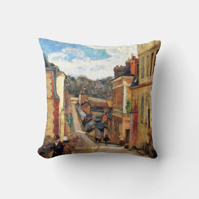 Coussin tableau Gauguin, rue Jouvenet à Rouen, (Recto)