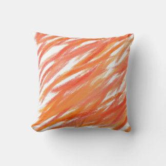 Coussin Tableau Orange Abstrait 3