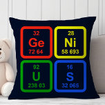 Coussin Tableau Périodique Génie Des Éléments Décor Scienc<br><div class="desc">Beau accent décoratif moderne jeté oreiller. Parfait pour le canapé ou le lit. Décor maison agréable pour toute chambre. Choisissez votre propre forme : carré,  rectangle,  lombaire ou rond.</div>