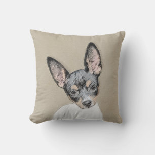 Coussin Tableau Rat Terrier - Cute Original Chien Art