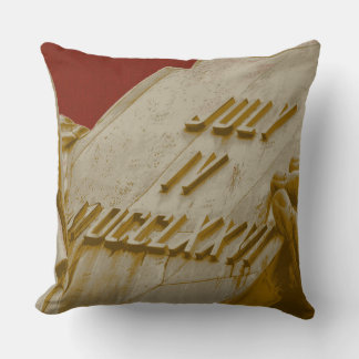 Coussin Tablette de la Statue de la Liberté Rouge Or