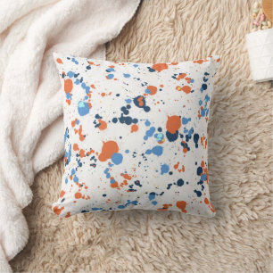 Coussin Tache de peinture colorée cool 