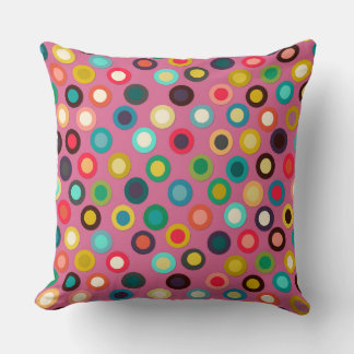 Coussin tache pop rose