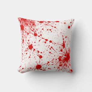 Coussin Taches rouges d'encre de sang