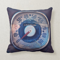 Tachymètre vintage Throwpillow