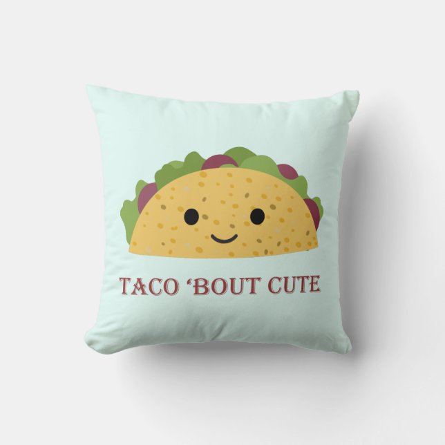 Coussin Taco Bout Cute Kawaii Taco (Recto)