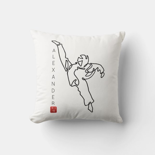 Coussin TAEKWONDO DWICHAGI back kick (Recto)