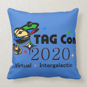 Coussin TAG Con 2020 - Virtuel - Quadrant bleu