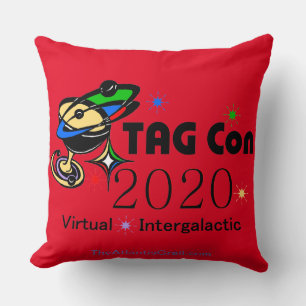Coussin TAG Con 2020 - Virtuel - Quadrant Rouge