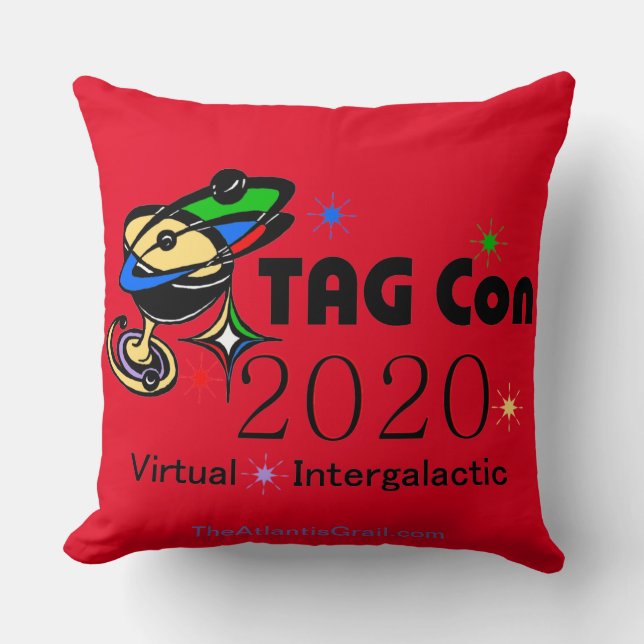 Coussin TAG Con 2020 - Virtuel - Quadrant Rouge (Recto)