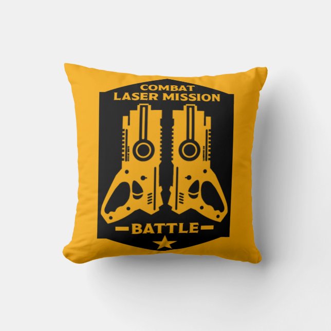 Coussin Tag laser Mission Enfants (Recto)