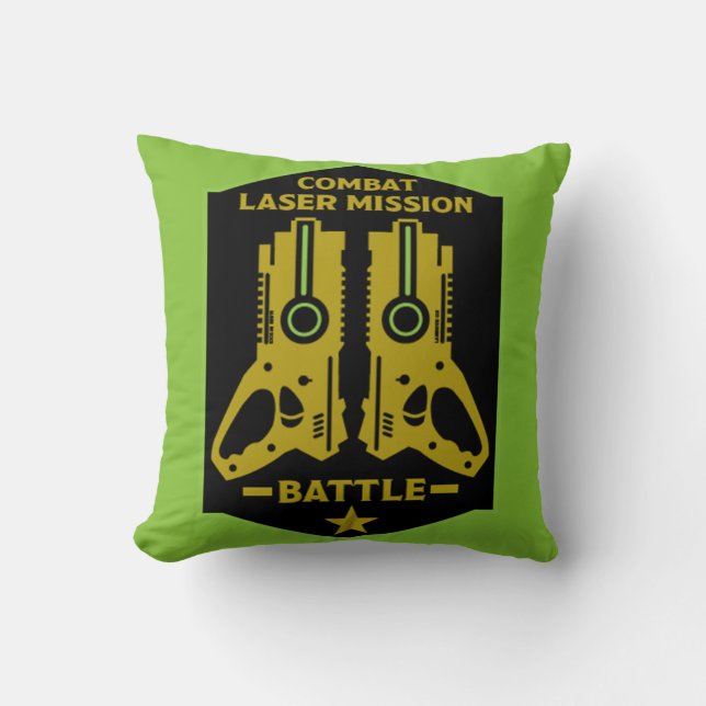 Coussin Tag laser Mission Enfants (Recto)