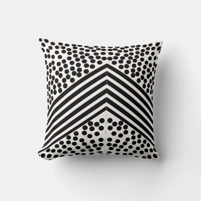 Coussin Taie d'oreiller à motif de boules et de lignes d'a (Recto)