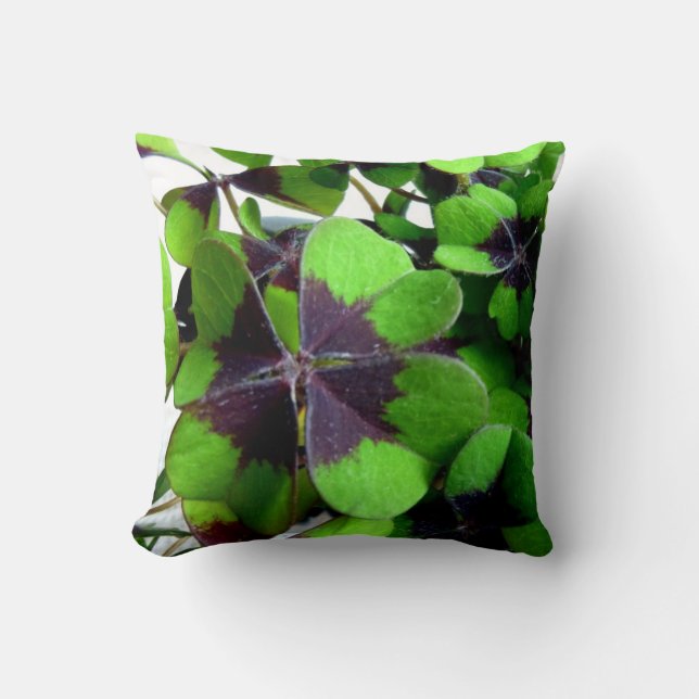 Coussin Taie d'oreiller Trèfle à Quatre Feuilles Saint-Pat (Recto)