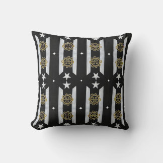 Coussin Taino Sol sur BlkWht