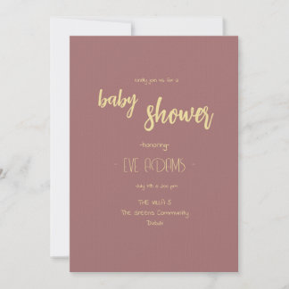 Coussin Talk Collection Baby shower Invitation