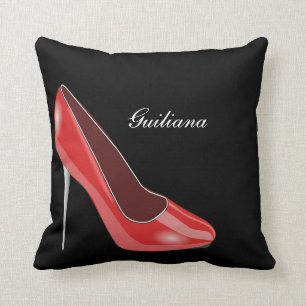 Coussin Talon haut rouge