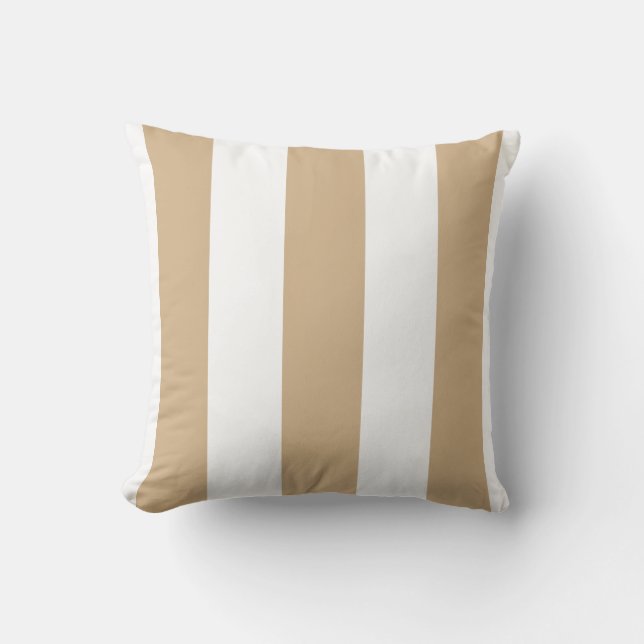 Coussin Tan Et Blancs (Recto)