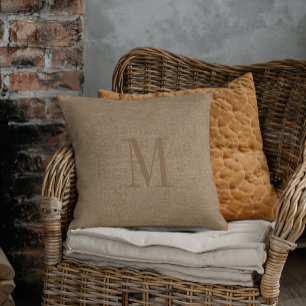 Coussin Tan Lin Texo Monogramme