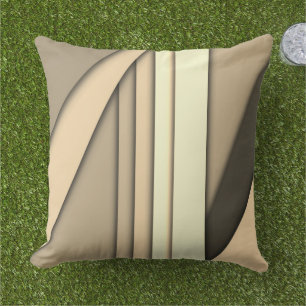 Coussin Tan monochrome moderne