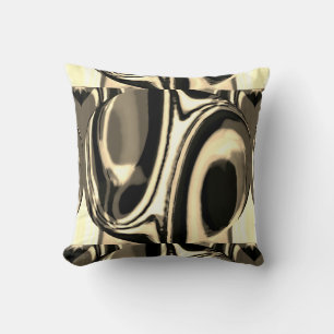 Coussin Tan Taupe Beige Circulaire Brown Conception géomét