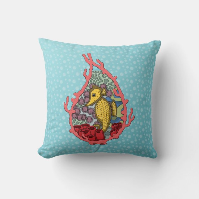 Coussin Tanga l'oreiller hippocampe (Recto)