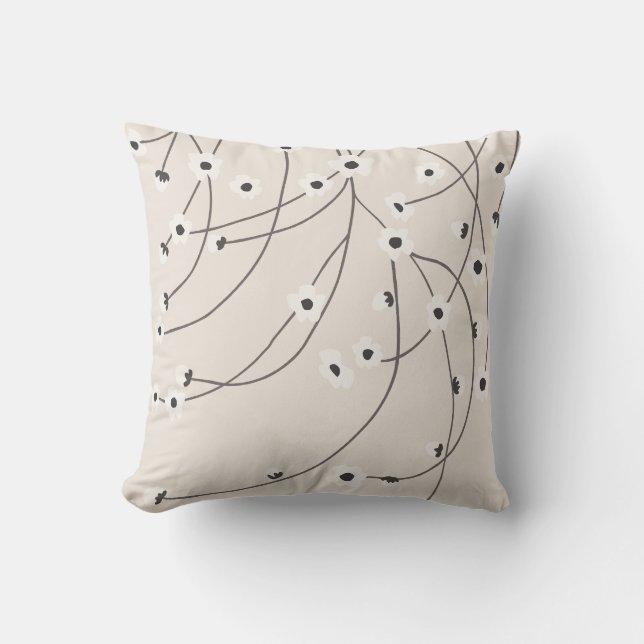 Coussin Tangled in Bloom Vintage Chaud  (Recto)