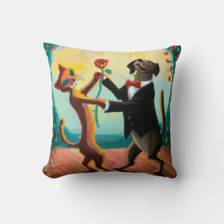 Coussin Tango de danse de chat et de chien en Dance Club,