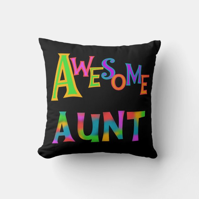 Coussin Tante impressionnante T-shirts et cadeaux (Recto)