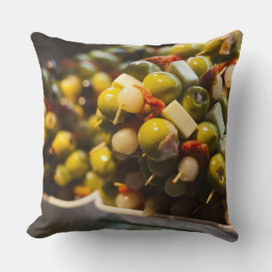 Coussin Tapas faites avec des olives farcies