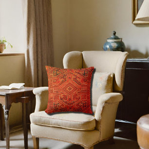 Coussin Tapis anatolien - motif tribal no2