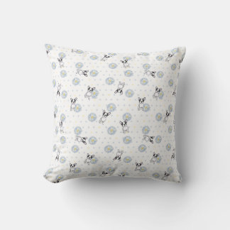 Coussin Tapis de bureau artistique Frenchies et Daisies