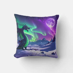 Coussin Tapis de souris Dragon Aurore – Fantasy Lumières d