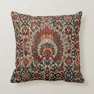 Coussin Tapis de tapis persan turc antique
