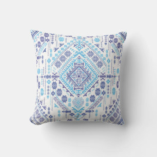 Coussin Tapis en cachemire indien, motif de mandala ethniq