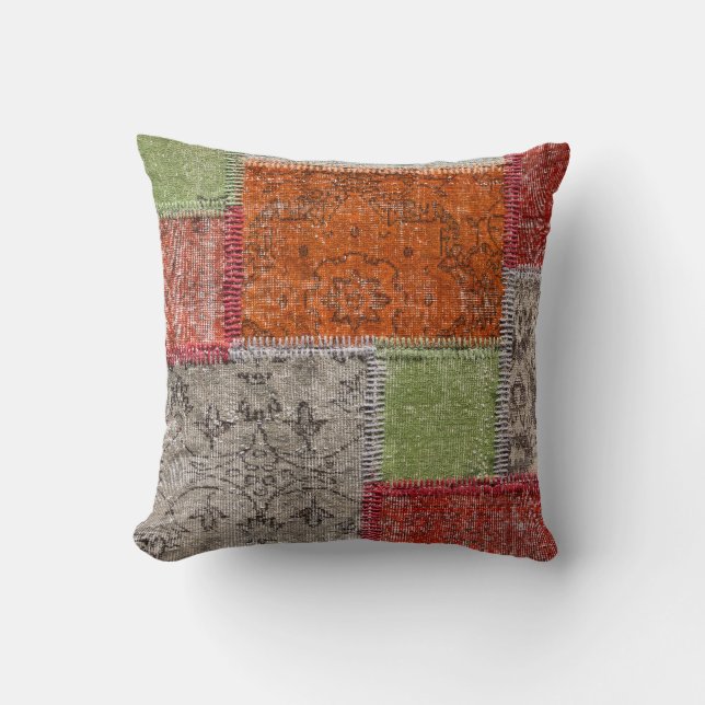 Coussin Tapis en Patchwork asiatique, Istanbul Détail (Recto)