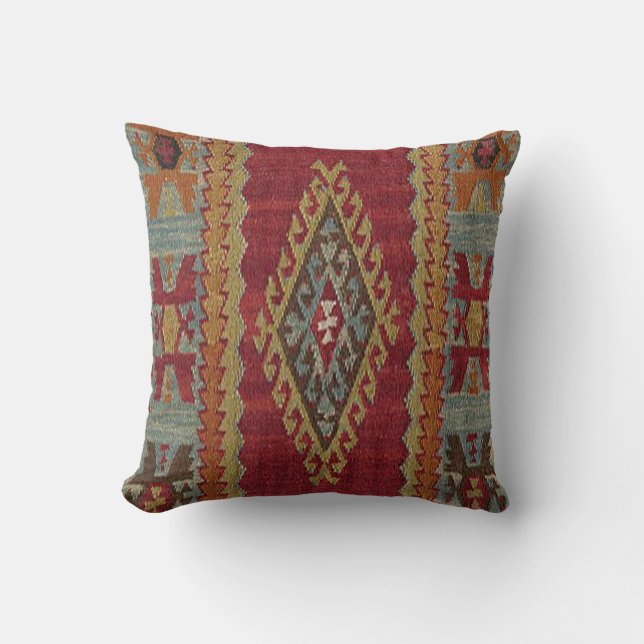 Coussin Tapis kilim turc (Recto)