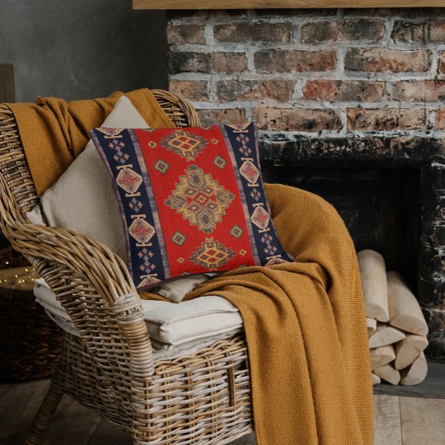 Coussin Tapis Kilim Turc Ancien (Créateur téléchargé)