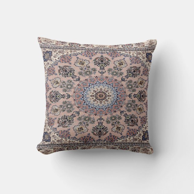 Coussin Tapis Oriental Perse Turc (Recto)