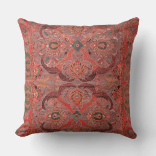 Coussin Tapis Vintage Perse antique Rouge