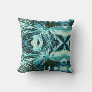 Coussin Tapisser Cool Effet Kaléidoscope Plante Verte