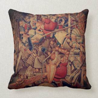 Coussin Tapisserie antique de bataille