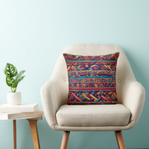 Coussin Tapisserie colorée de Motif