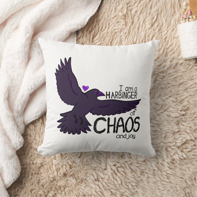 Coussin Tapisserie Corbeau du Chaos (Couverture)