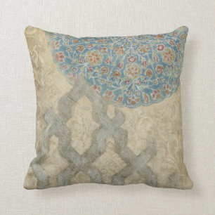 Coussin Tapisserie d'argent décoratif Arrangement floral