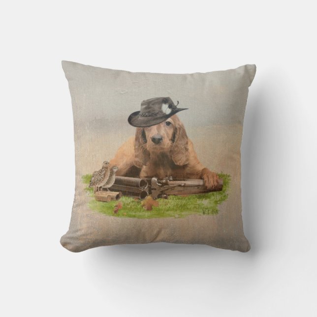 Coussin Tapisserie de Cocker Spaniel Poster en acrylique T (Recto)