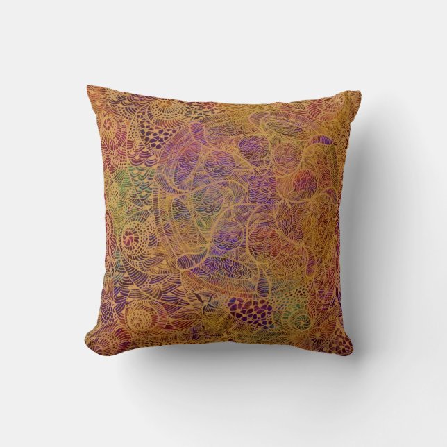 Coussin Tapisserie d'or (Recto)