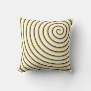 Coussin Tapisserie énergétique en spirale funky à illusion