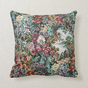 Coussin Tapisserie florale